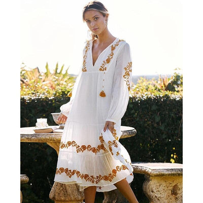 Robe Hippie Longue Blanche