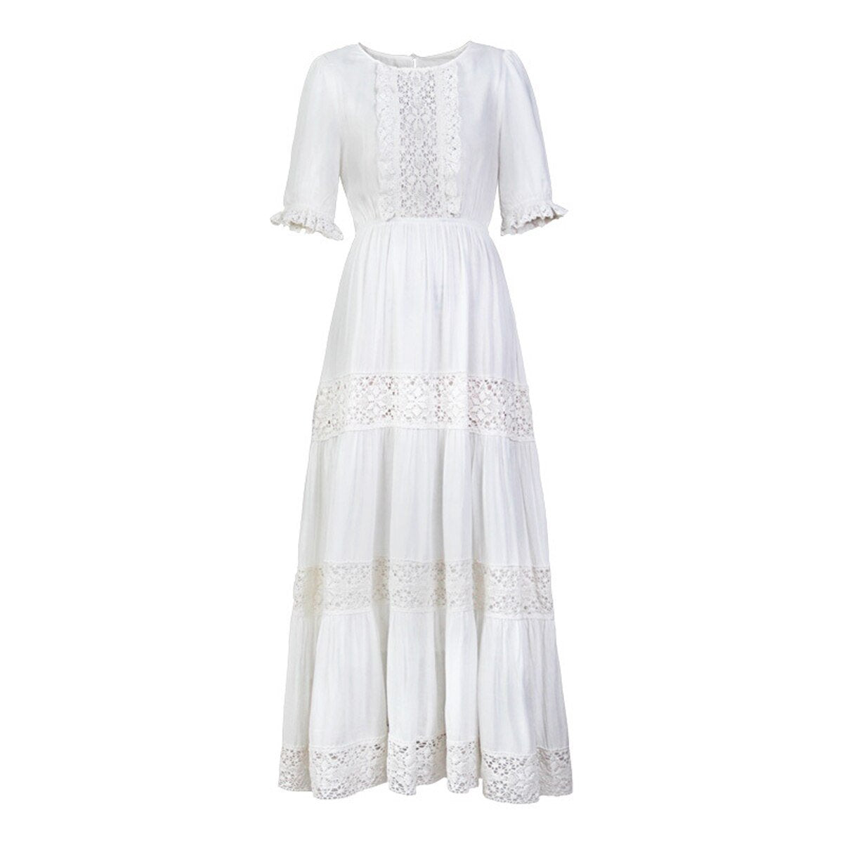 Robe Hippie Longue Chic Blanche