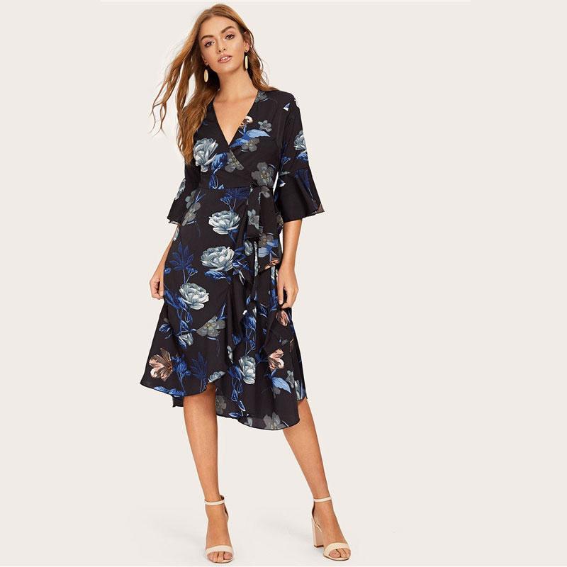 Robe Hippie Longue - XS / Bleu