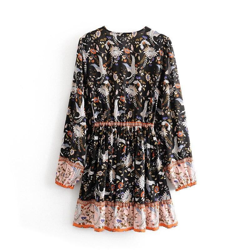 Robe Hippie Manche Longue