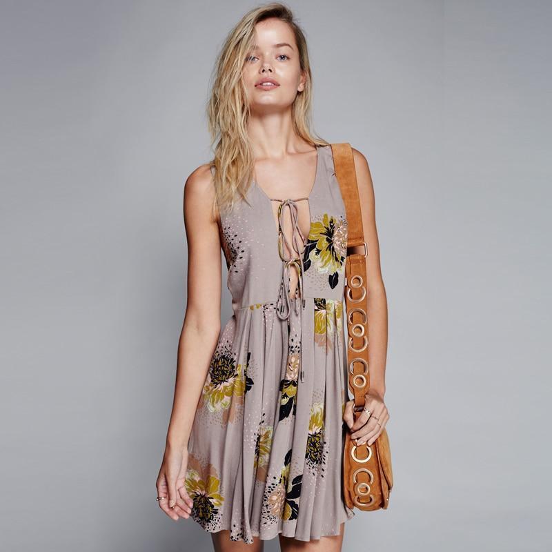 Robe Indienne Boho - Rose / S