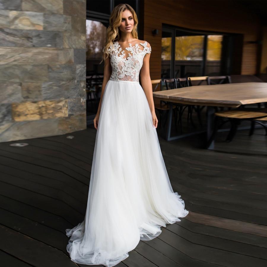 Robe longue blanche boheme mariage