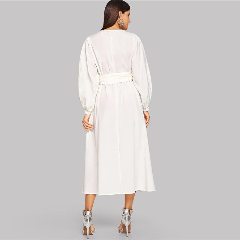 Robe Longue Bohème À Manche