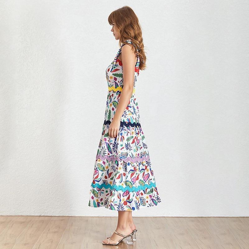 Robe Longue Bohème Bleu