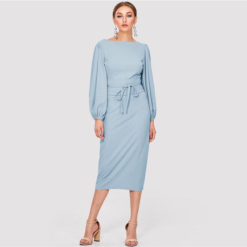 Robe longue Bohème Bleu Ciel