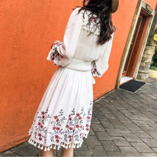 Robe Longue Boheme Chic Coton