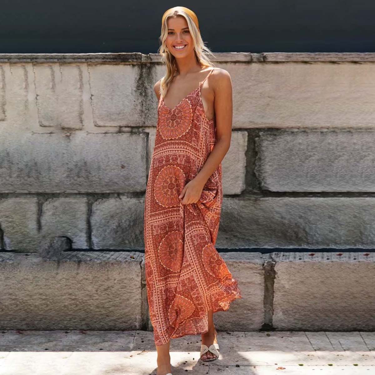 Robe longue boheme chic ete