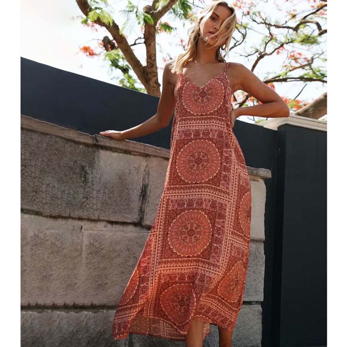 Robe longue boheme chic ete