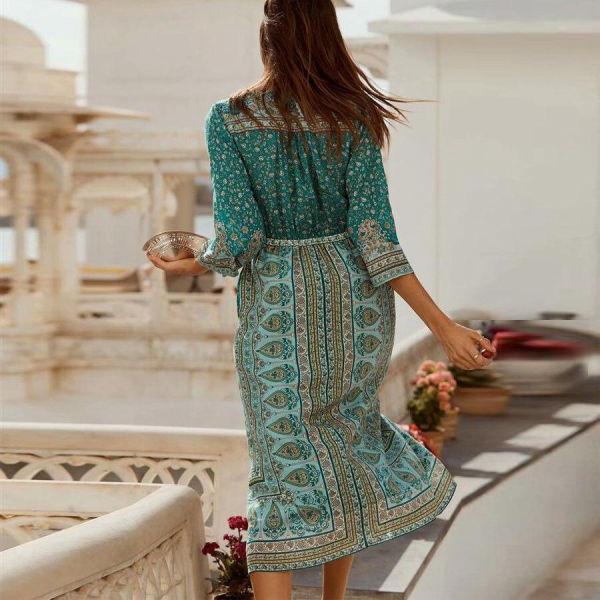 Robe Longue Bohème Chic Femme
