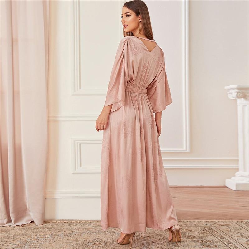 Robe Longue Bohème Chic Rose