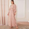 Robe Longue Bohème Chic Rose