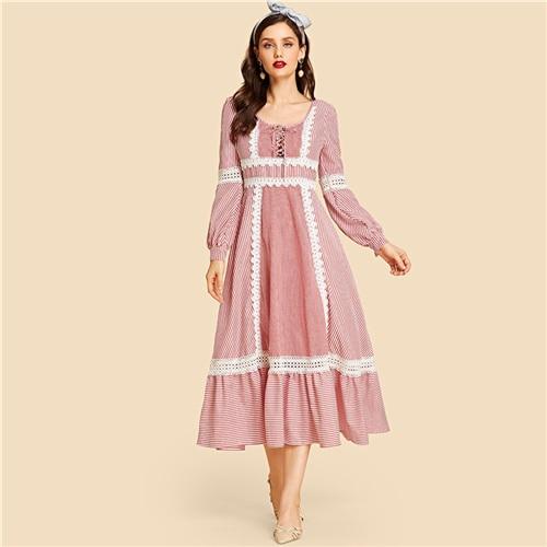 Robe Longue Bohème Chic Rose Pâle - Rose / XS