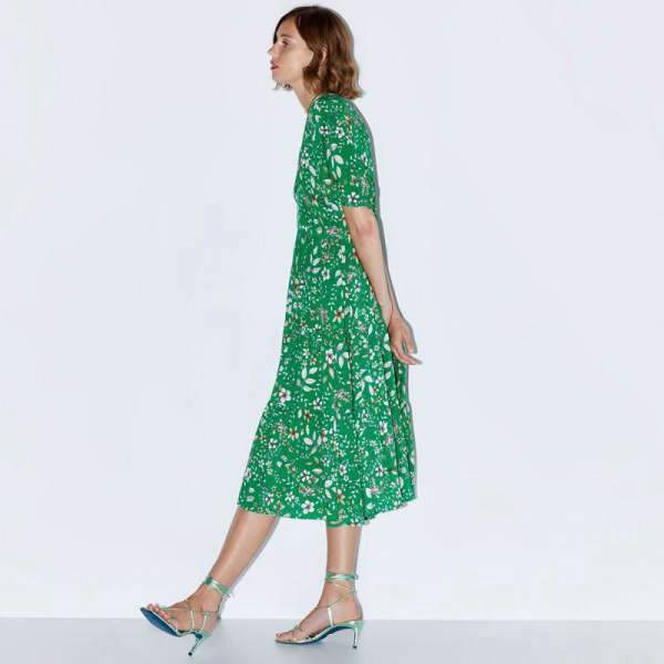 Robe Longue Bohème Chic Verte