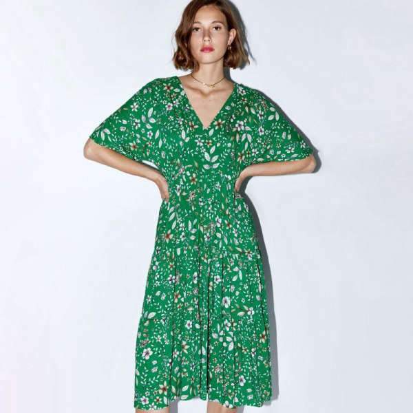 Robe Longue Bohème Chic Verte - Vert / XS