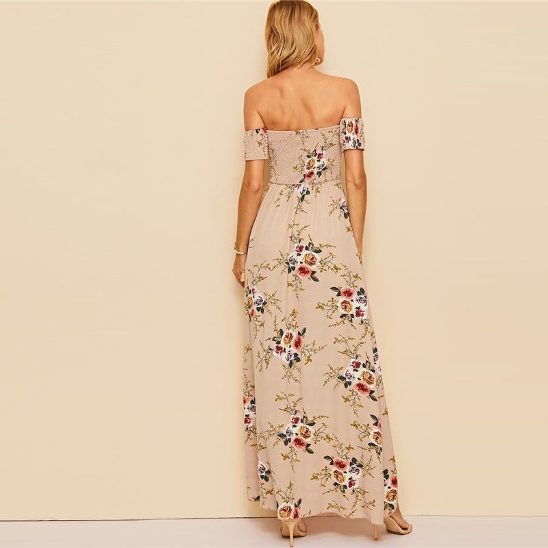 Robe Longue Bohème Crème
