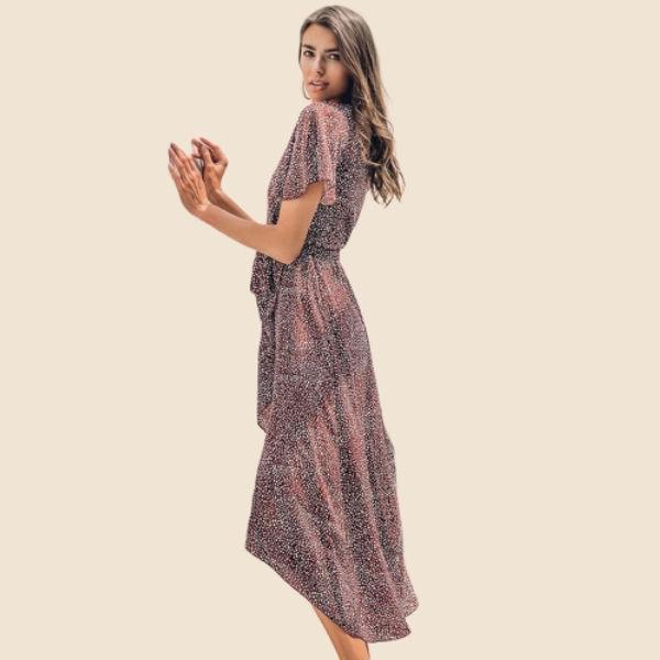Robe Longue Bohème En Coton