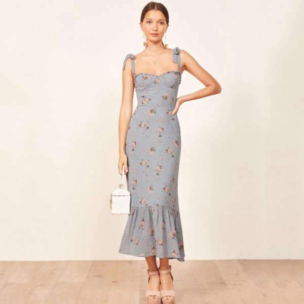 Robe Longue Boheme Été 2019 - Bleu / S
