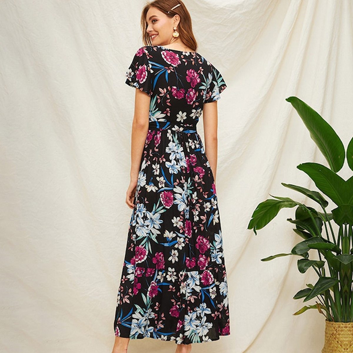 Robe longue boheme hiver 2020