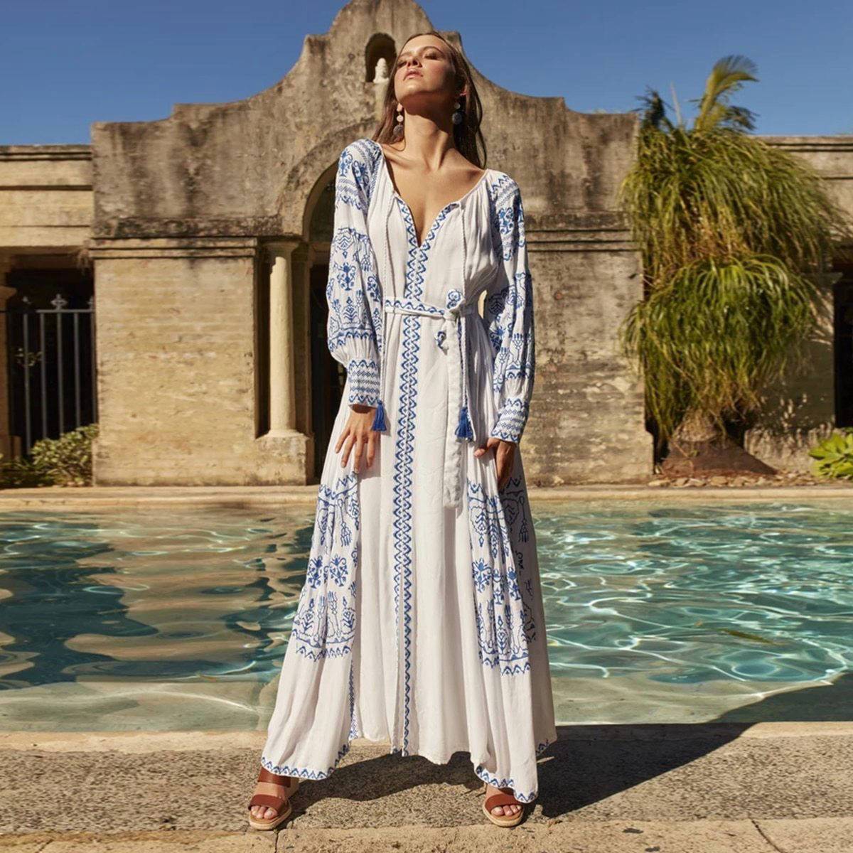 Robe Longue Bohème Hiver
