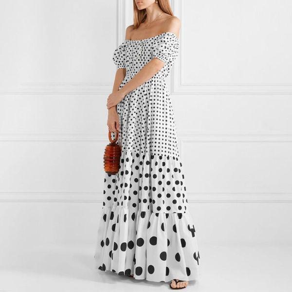 Robe Longue Bohème Hiver Gipsy - Blanc / S