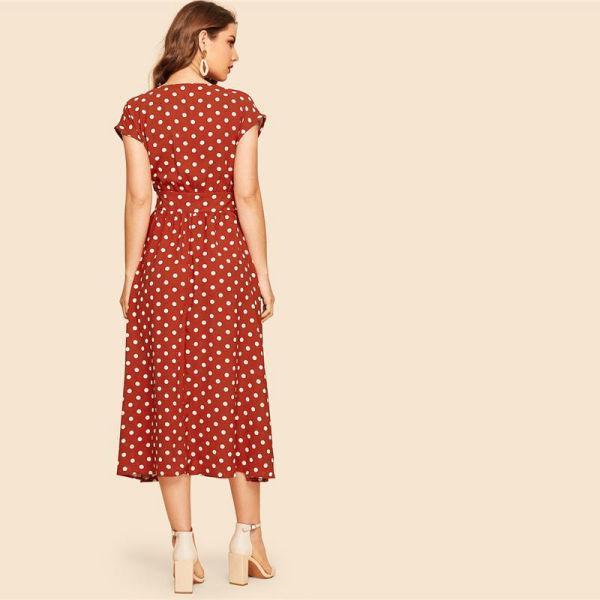 Robe Longue Bohème Manche Courte
