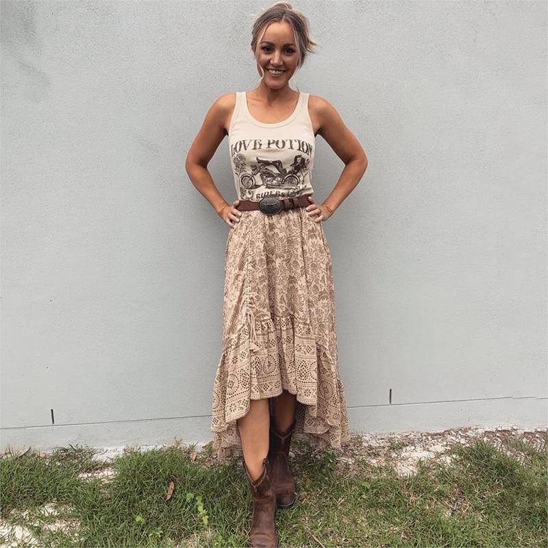 Robe Longue Boho Chic Beige