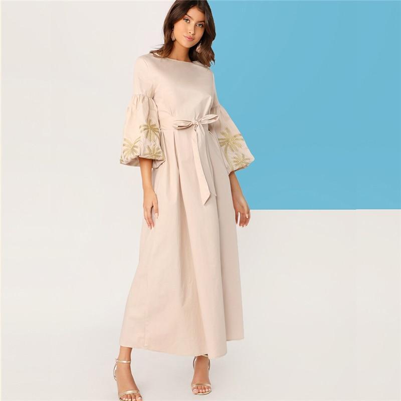 Robe Longue D’Été Bohème - Abricot / XS