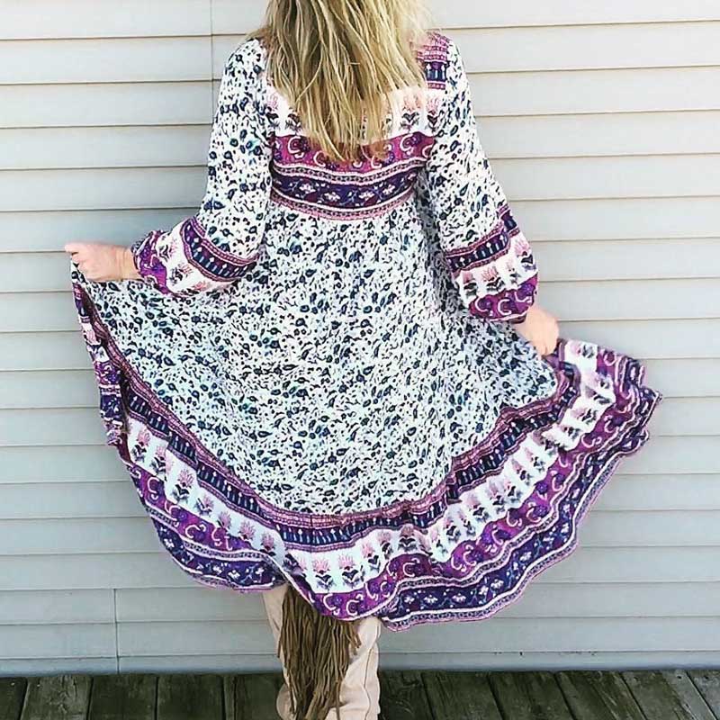 Robe Longue Esprit Bohème Hippie