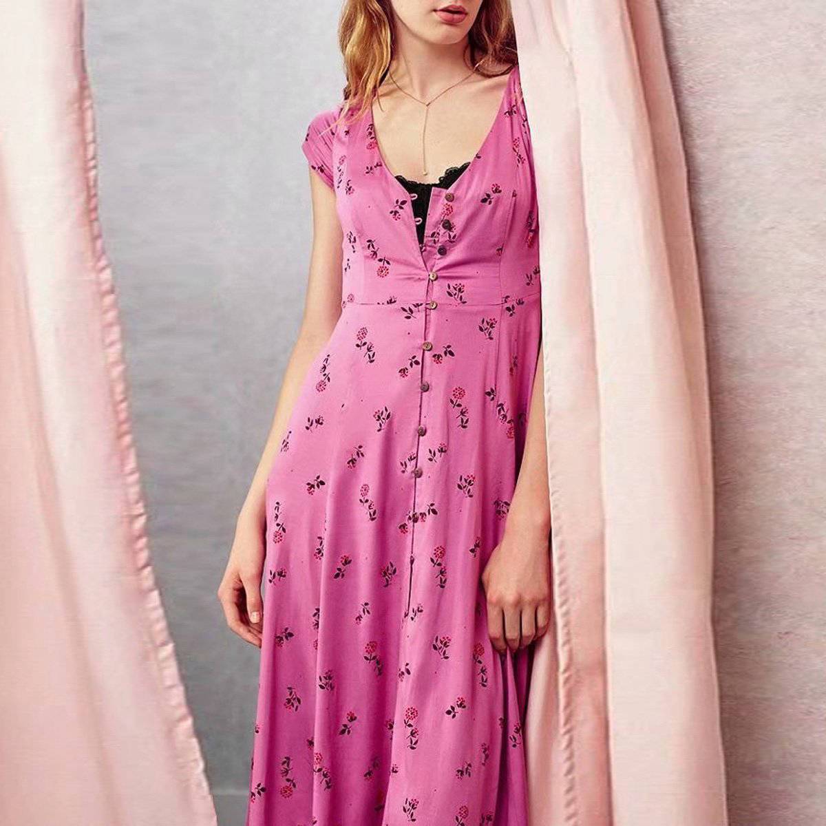Robe Longue Été Hippie Chic 2019