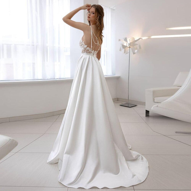 Robe longue femme boheme mariage