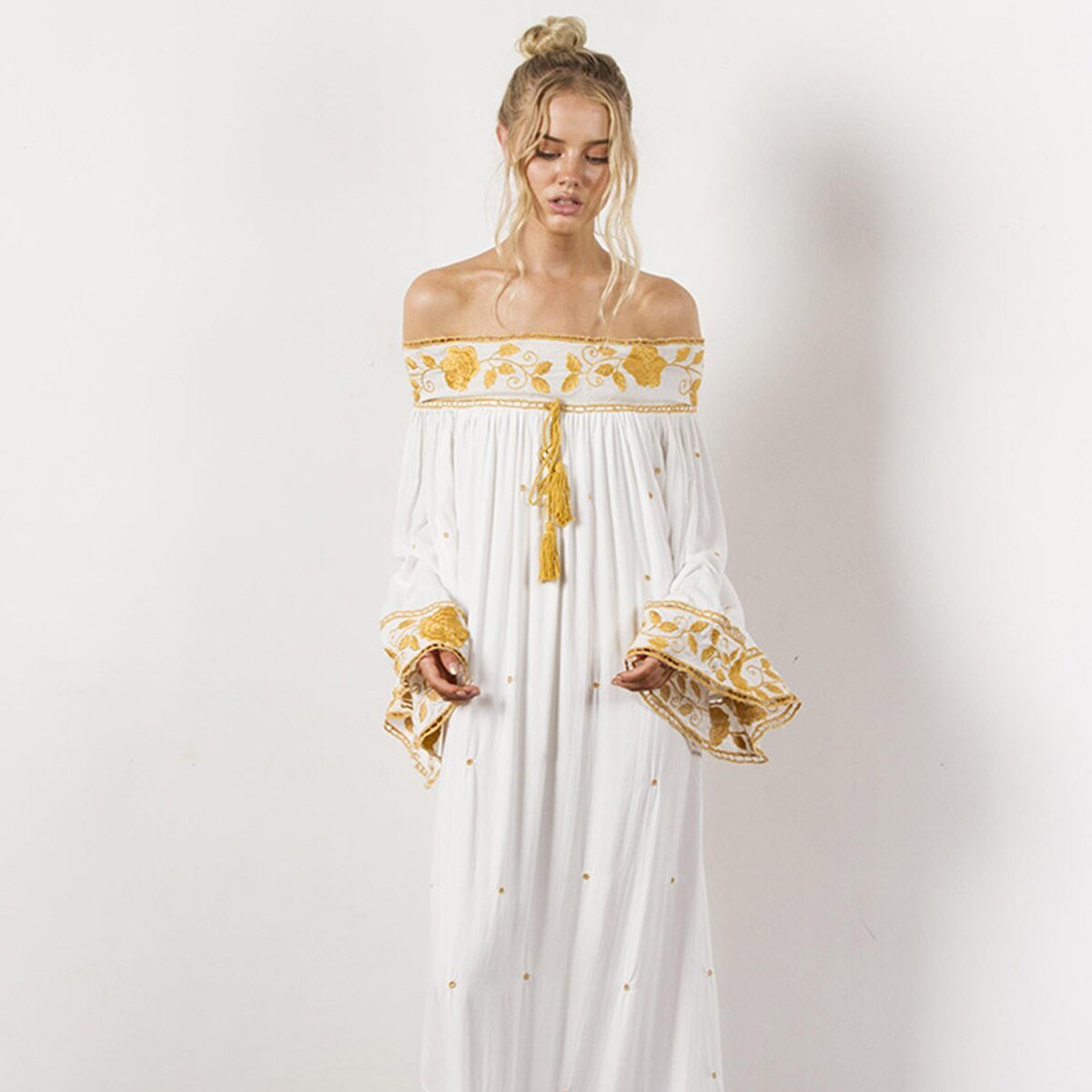 Robe Longue Fluide Style Bohème Chic