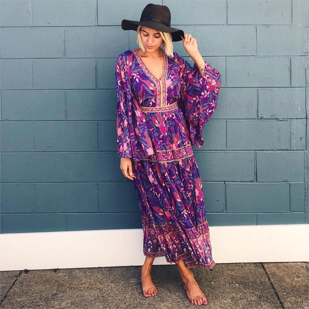 Robe Longue Hippie Femme