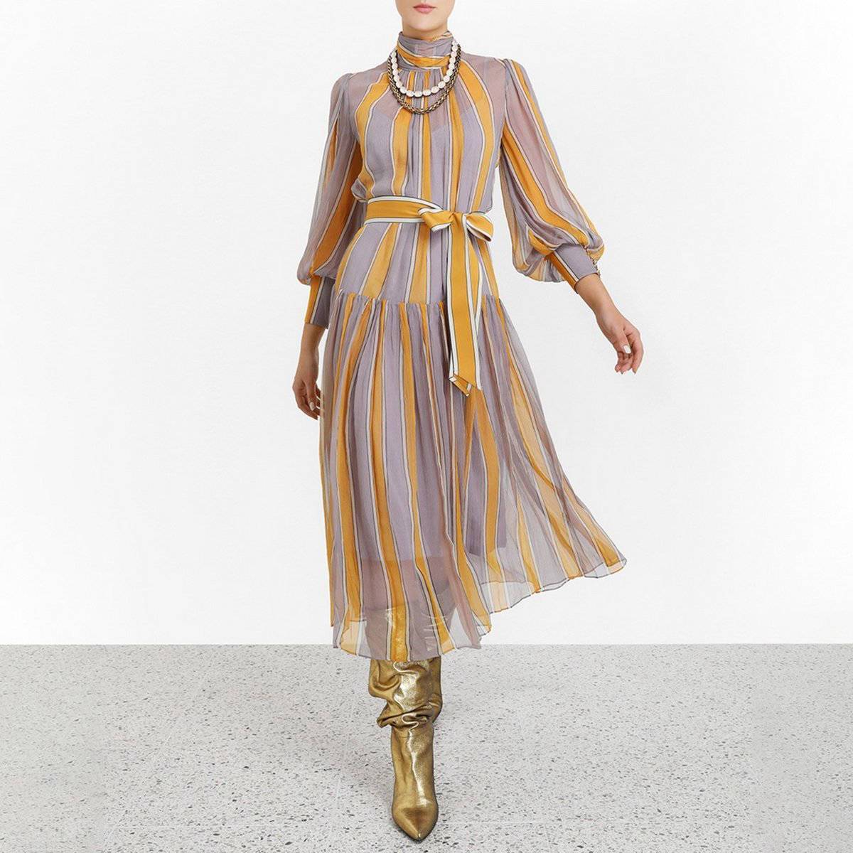 Robe Longue Hippie Fille - Multi-couleur / S