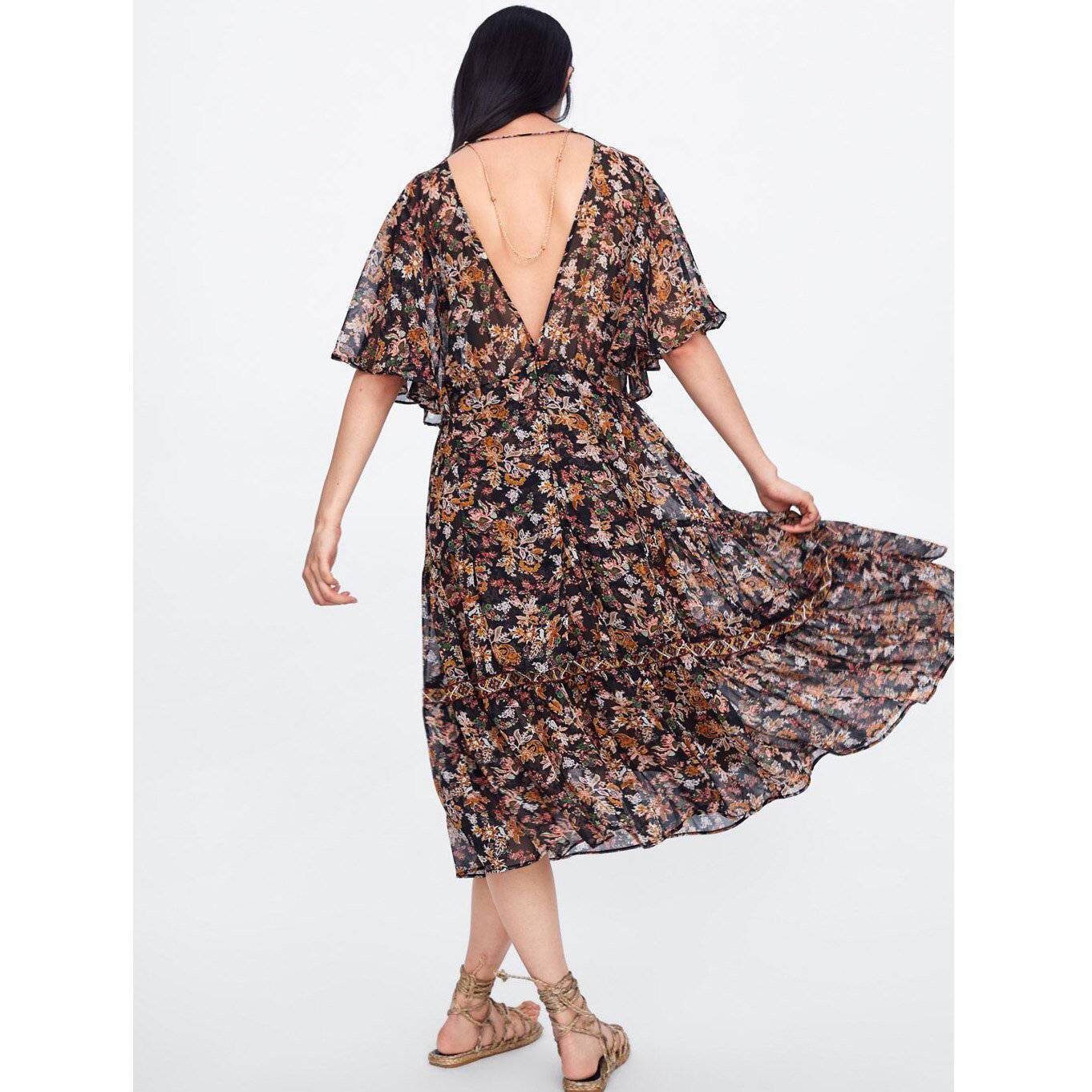 Robe Longue Hippie Fleurie