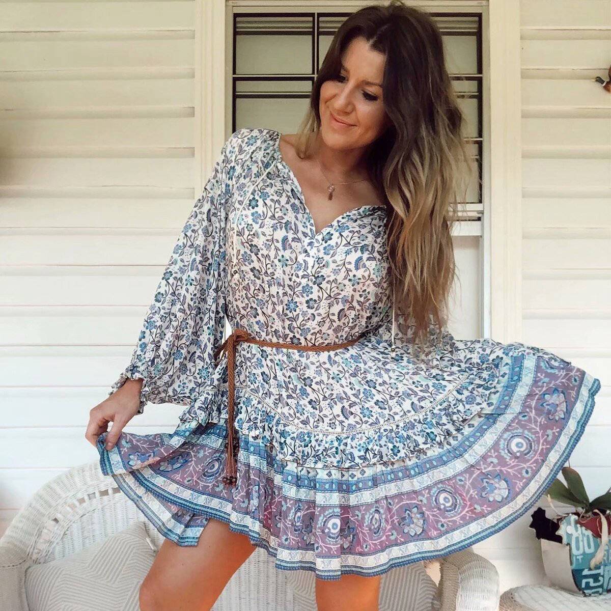 Robe Longue Hippie Hiver