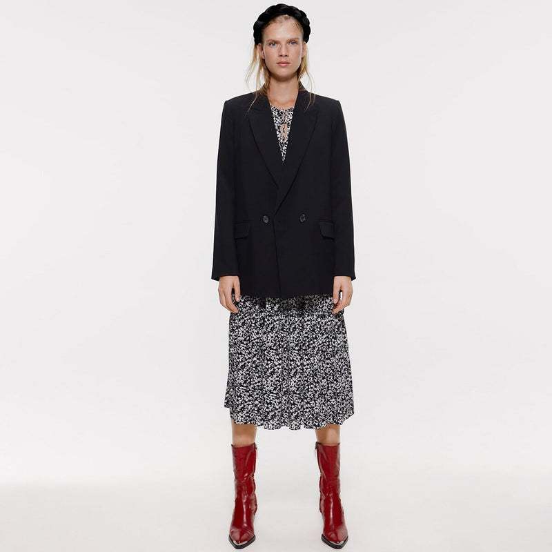 Robe Longue Hippie Soirée - Noir / XS