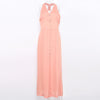 Robe Longue Hippie Vintage - Orange / taille unique