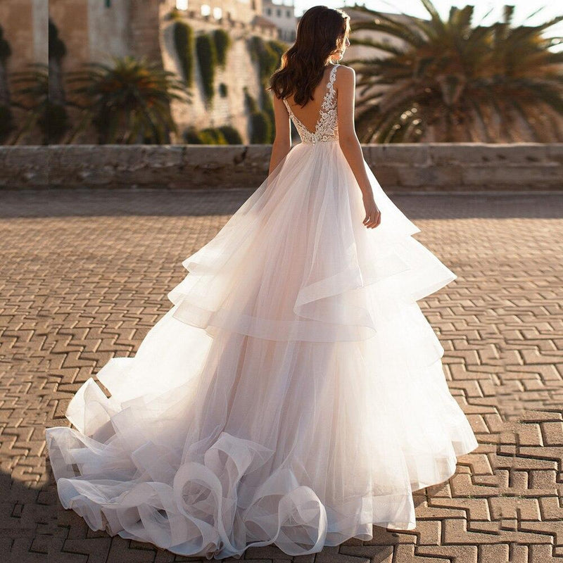 Robe longue mariage boheme chic