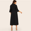 Robe Longue Noire Style Bohème