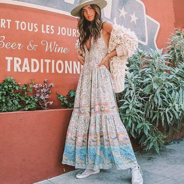 Mariage Boheme Look Bohème Chic 2019 Robe Longue Boheme