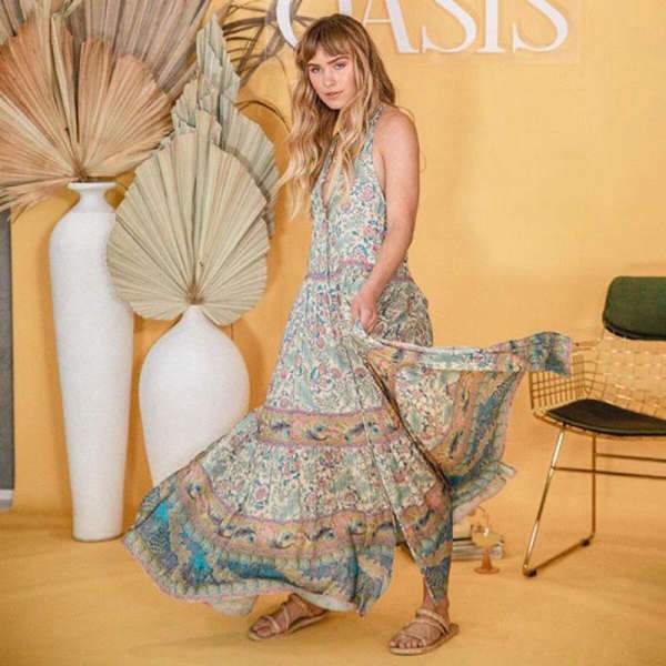 Robe Longue Style Bohème Chic Femme - Multi / S