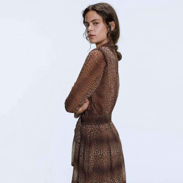 Robe Longue Style Bohème Chic Hiver - Marron / XS