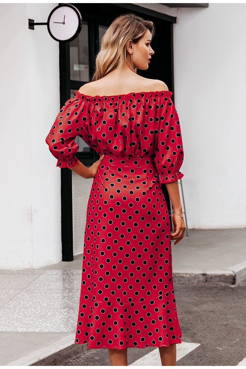 Robe Longue Style Bohème En Coton