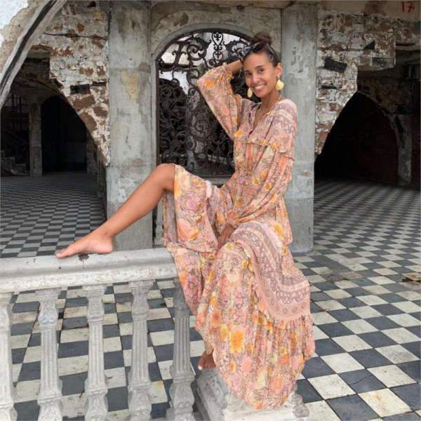 Robe Longue Style Bohème Hippie Chic