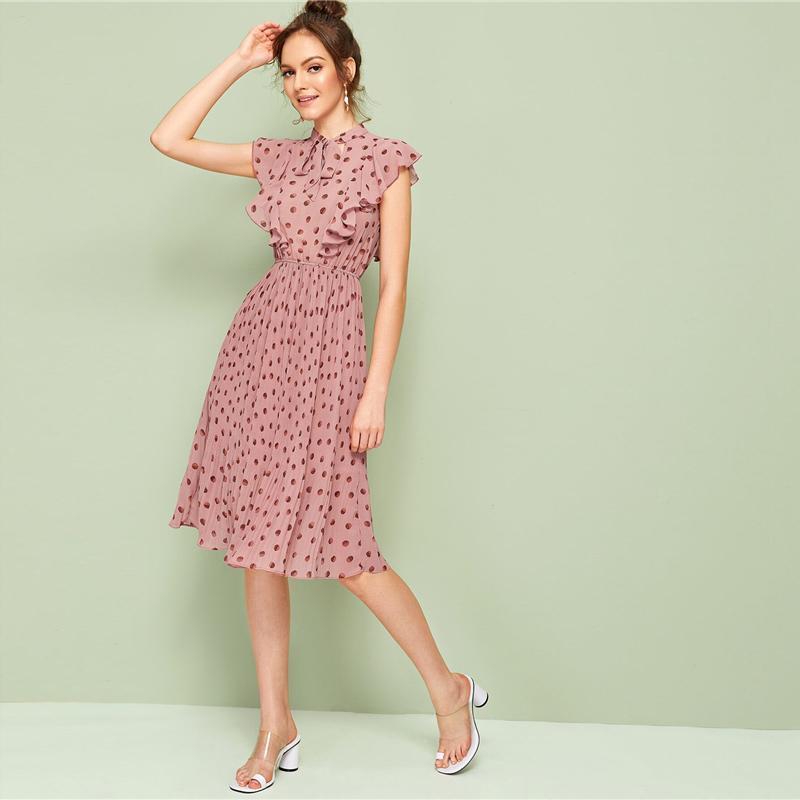 Robe Longue Style Bohème Unie - Rose / XS