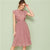 Robe Longue Style Bohème Unie - Rose / XS