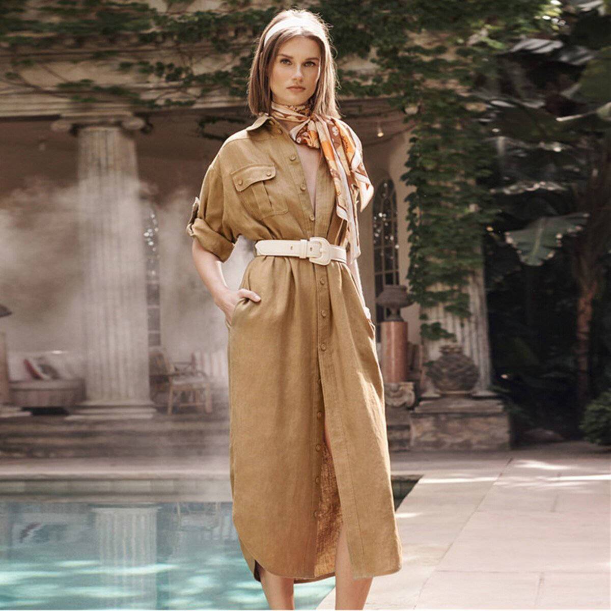 Robe Longue Style Hippie Chic - Marron / S