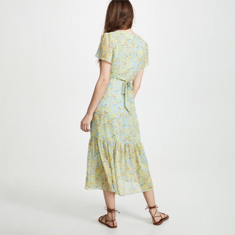 Robe Longue Verte Hippie Chic - Vert / S