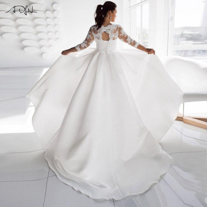 Robe mariage boheme manche longue