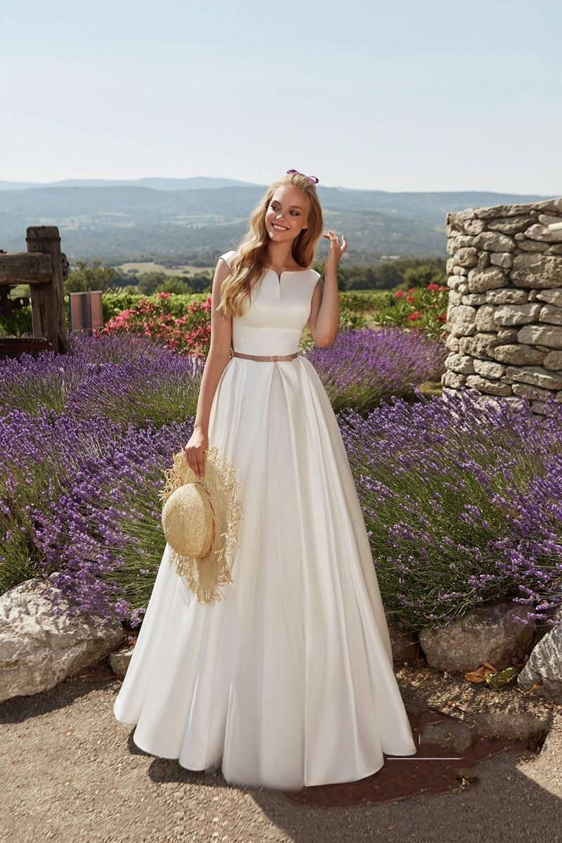 Robe Mariage Boheme Romantique - Blanc / 32